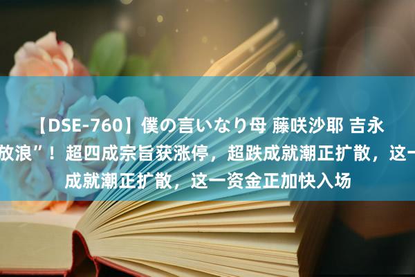 【DSE-760】僕の言いなり母 藤咲沙耶 吉永はるか ST股也“放浪”！超四成宗旨获涨停，超跌成就潮正扩散，这一资金正加快入场