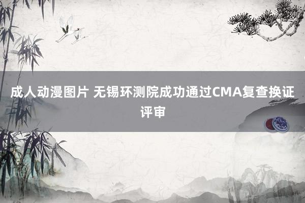 成人动漫图片 无锡环测院成功通过CMA复查换证评审