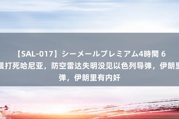 【SAL-017】シーメールプレミアム4時間 6 F35凌晨打死哈尼亚，防空雷达失明没见以色列导弹，伊朗里有内奸